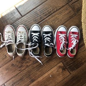 Converse shoes sold as a lot. Little girls size 12